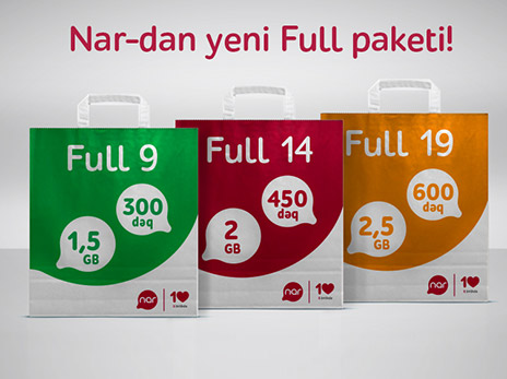“Nar” yeni “Full” paketlərini təqdim etdi