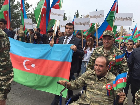 Tərtərdə “Bayraq yürüşü” keçirilib – FOTO