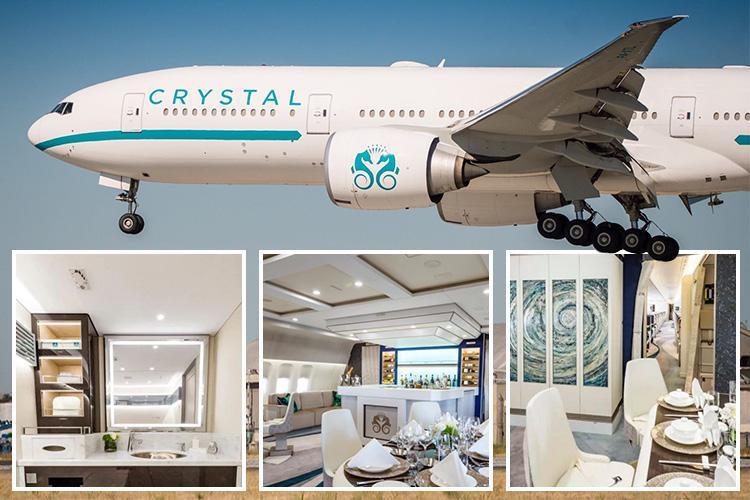 Dünyanın ən böyük və ən lüks təyyarəsi - “Crystal Skye” – FOTO