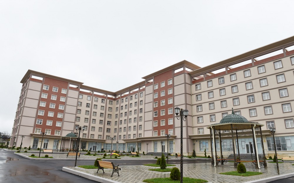 Azərbaycan Dövlət Aqrar Universitetinin yeni inşa olunan yataqxana kompleksinin açılışı olub - FOTO