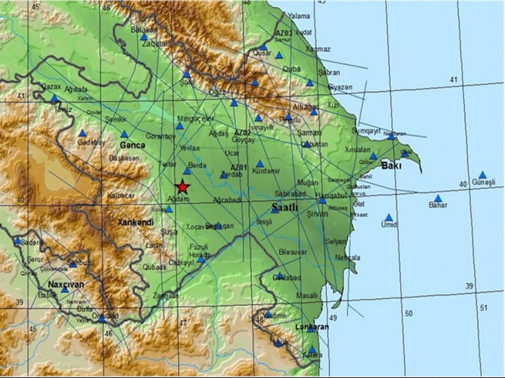 Ağdam rayonunda zəlzələ baş verib