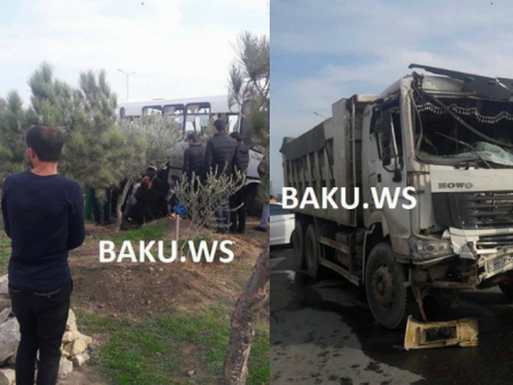 Подробности тяжелого ДТП в Баку, где самосвал протаранил пассажирский автобус – ФОТО – ВИДЕО