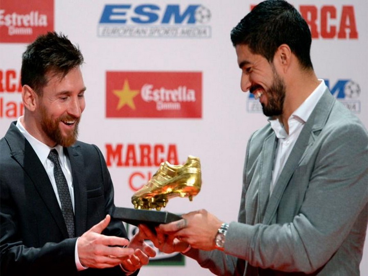 Lionel Messi dördüncü dəfə “Qızıl buts” mükafatına sahib çıxıb - FOTO