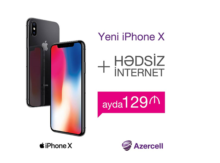 Azercell iPhone X kampaniyasına start verdi - FOTO