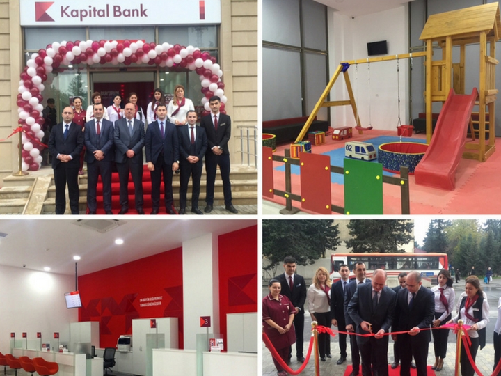Kapital Bank yeni konsepsiyalı Bakıxanov filialını istifadəyə verdi