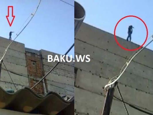 Прохожий грозящемуся совершить самоубийство мужчине в Баку: «Бросайся…» – ВИДЕО
