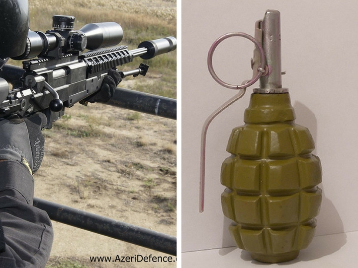 В Азербайджане начат выпуск снайперских винтовок Yalquzaq и гранат Ф-1