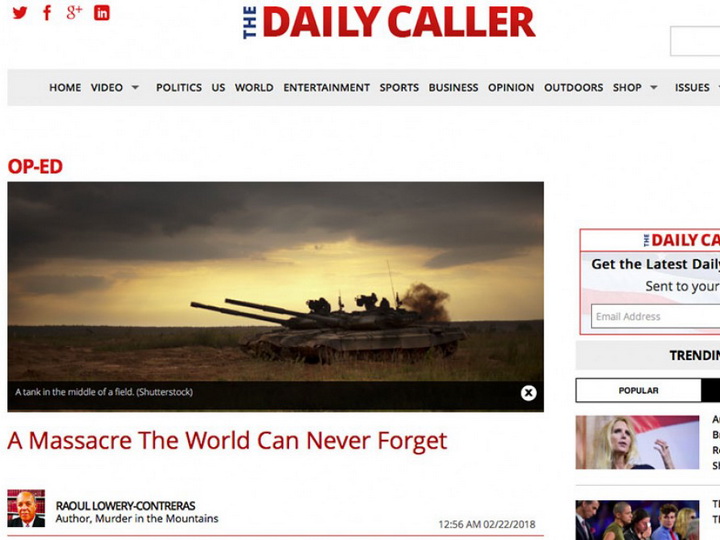 Американское издание The Daily Caller: «Резня, которую мир не сможет забыть»