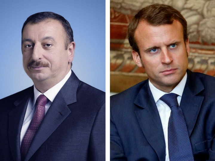 Эммануэль Макрон поздравил Ильхама Алиева: «Надеюсь встретиться с Вами в Париже»