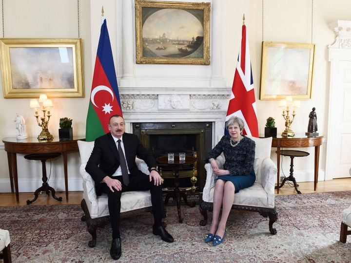 Президент Азербайджана встретился с премьер-министром Великобритании – ФОТО