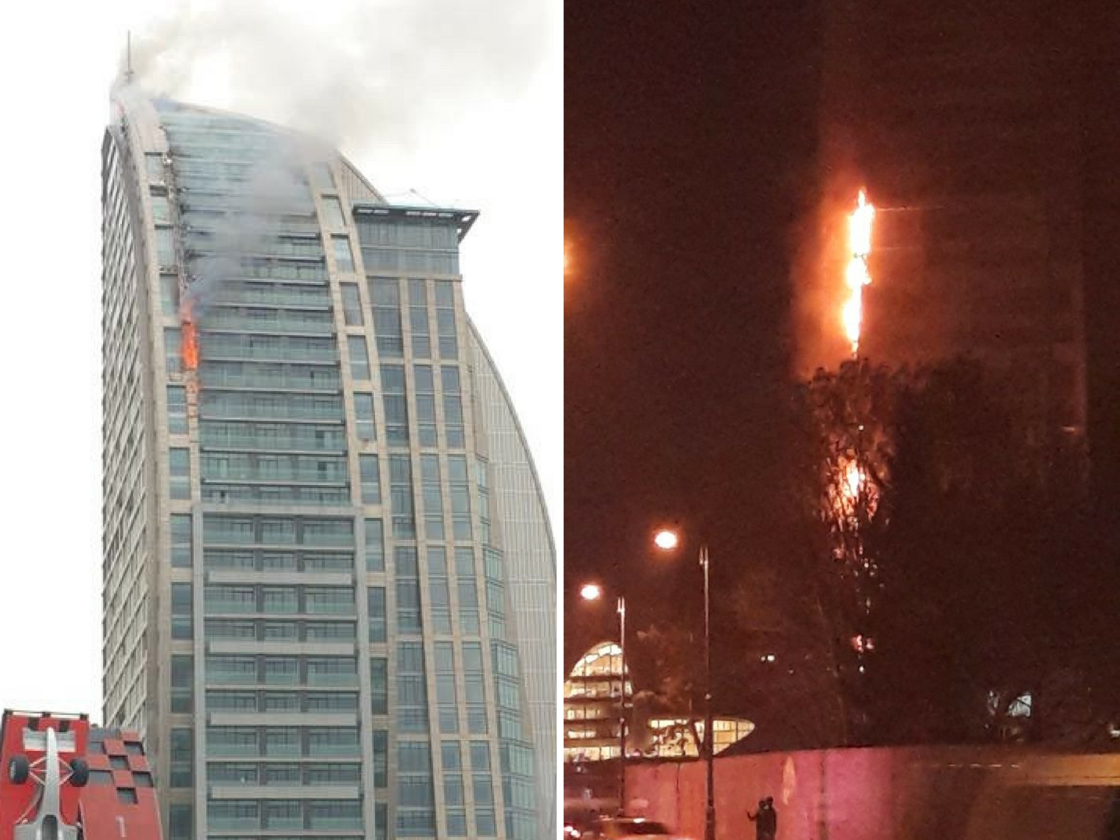 В Баку потушен пожар, возобновившийся в многоэтажном здании - ФОТО - ВИДЕО - ОБНОВЛЕНО