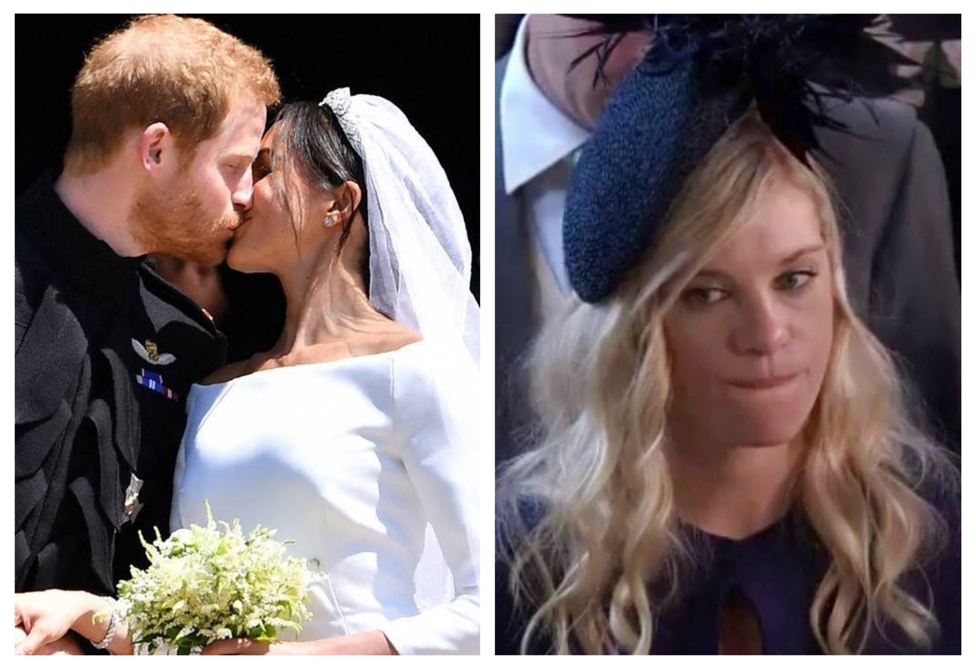 Бывшая девушка принца Гарри стала интернет-мемом на его свадьбе - ФОТО