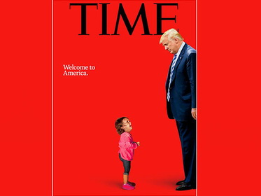 Плачущая девочка-иммигрант и равнодушный Дональд Трамп попали на обложку «Time» - ФОТО