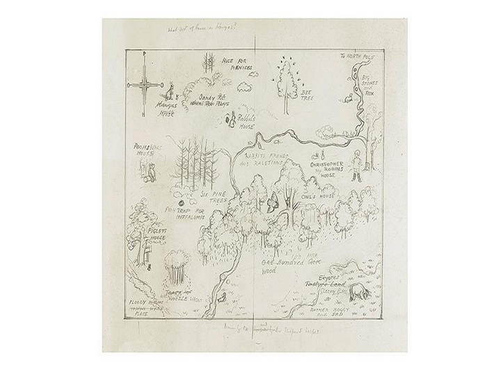 Карту волшебного мира Винни-Пуха продали за рекордные $570 тыс.
