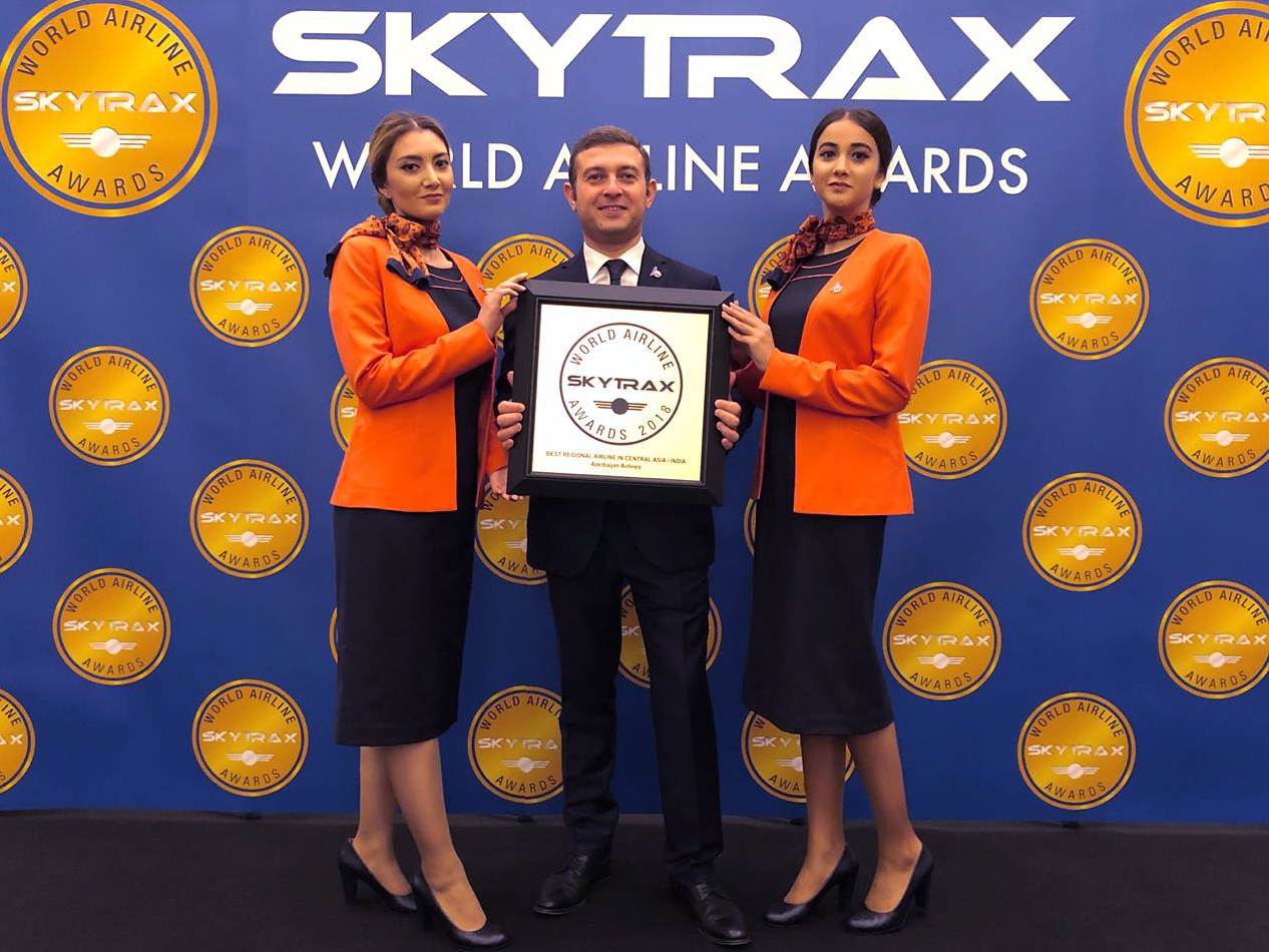 «Азербайджанские Авиалинии» в очередной раз удостоены престижной награды Skytrax