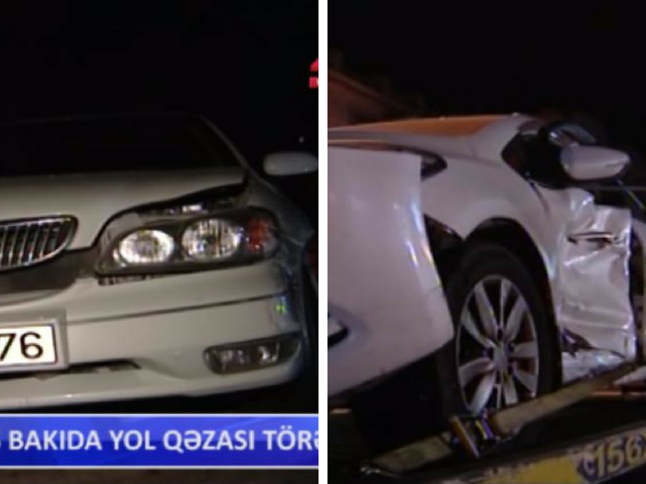 В Баку арабский турист искорежил арендованный автомобиль в серьезном ДТП – ВИДЕО