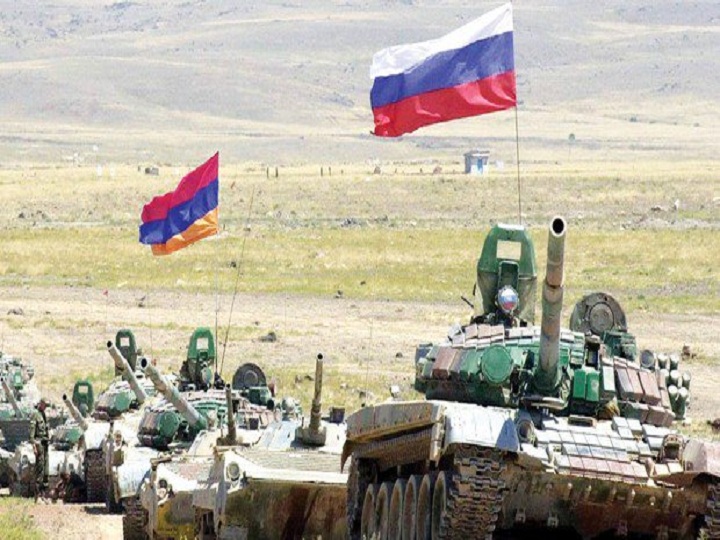 Rusiya hərbçiləri Ermənistanda hərbi təlimlərə başladı