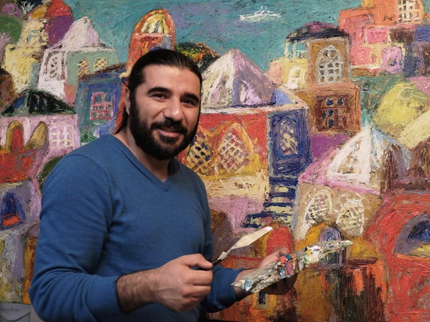 «Tale of Absheron»: азербайджанский художник, чьи картины выставлялись в Совете Европы, намерен покорить мир – ФОТО