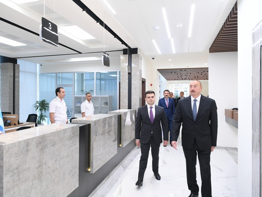 Президент Ильхам Алиев принял участие в открытии Абшеронского логистического центра - ФОТО