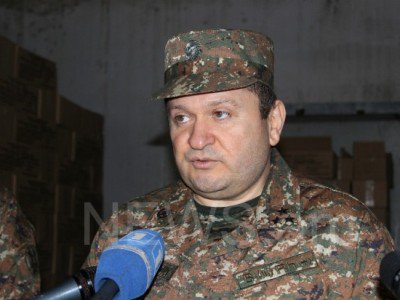 Освобожден от должности начальник по тылу ВС Армении