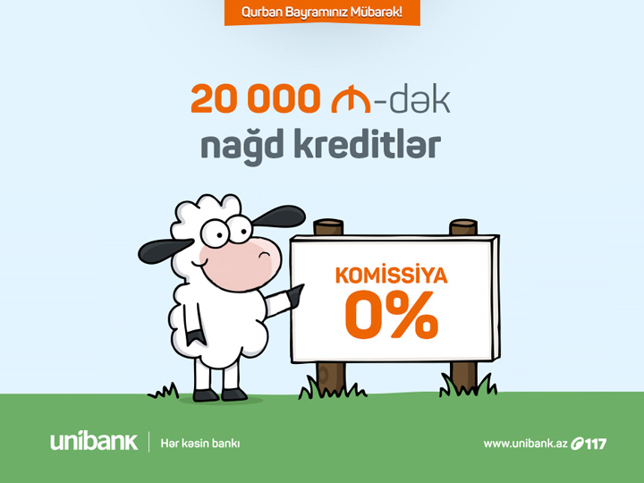 Unibank проводит кредитную кампанию в честь Гурбан байрамы
