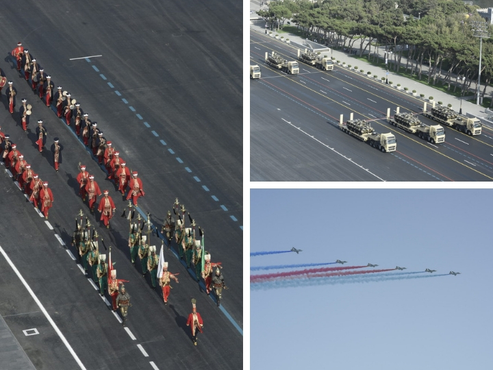 Состоялся грандиозный военный парад в честь 100-летия освобождения Баку – ФОТОРЕПОРТАЖ