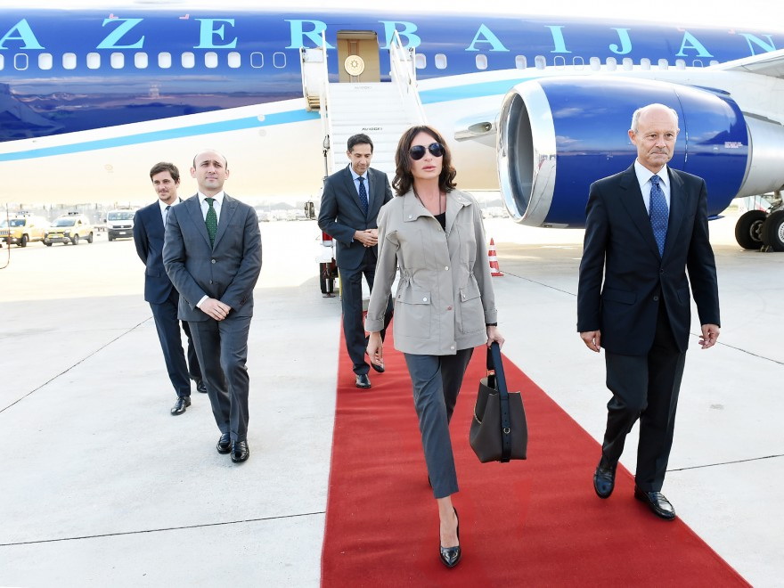Первый вице-президент Aзербайджана Мехрибан Алиева прибыла с официальным визитом в Италию - ФОТО