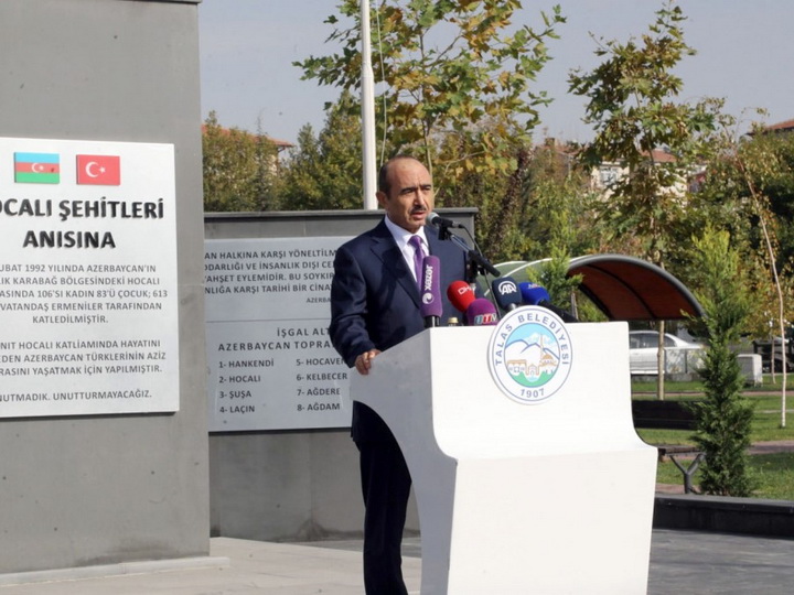 В турецком городе Кайсери состоялось открытие Парка Ходжалы и памятника ходжалинским шехидам - ФОТО