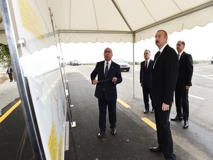 Prezident İlham Əliyev İmişli-Otuziki-Qaraqaşlı avtomobil yolunun açılışında iştirak edib – FOTO