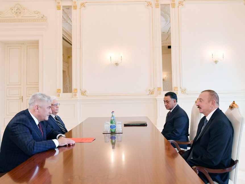 Президент Ильхам Алиев принял делегацию во главе с министром внутренних дел России