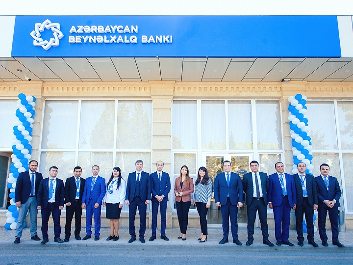 Azərbaycan Beynəlxalq Bankının Ucar şöbəsinin yeni binasının açılışı olub – FOTO