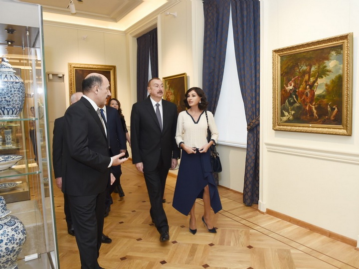 Президент Ильхам Алиев принял участие в открытии после реконструкции третьего корпуса Национального музея искусств Азербайджана