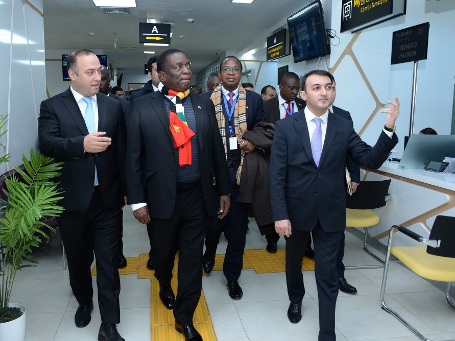 Деятельность центра ASAN xidmət номер 5 в Баку вызвала большой интерес у Президента Зимбабве - ФОТО