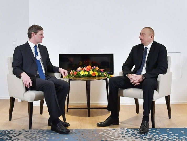 Президент Ильхам Алиев встретился с президентом Visa - ФОТО