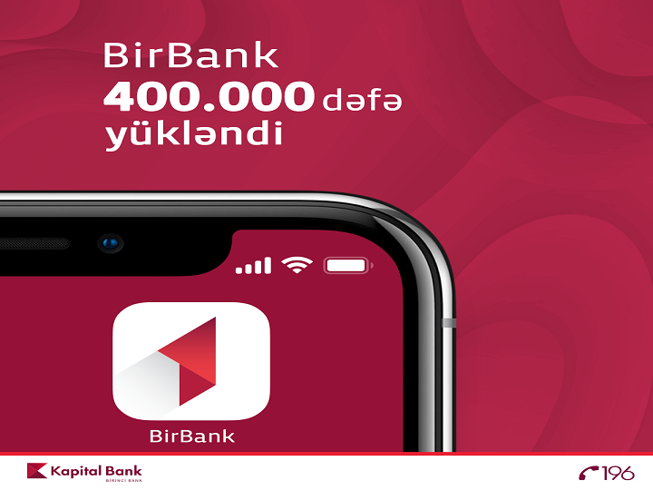 BirBank istifadəçilərinin sayı 400 000-i keçdi
