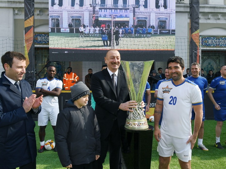 Президент Ильхам Алиев наблюдал за игрой «Баку 2019: финал звезд» - ФОТО