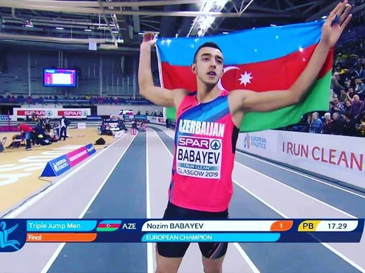 Назим Бабаев – чемпион Европы в тройном прыжке! – ВИДЕО