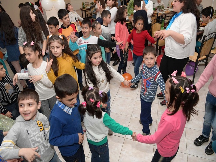 Kimsəsiz və xüsusi qayğıya ehtiyacı olan uşaqlar üçün Novruz şənlikləri keçirilib - FOTO