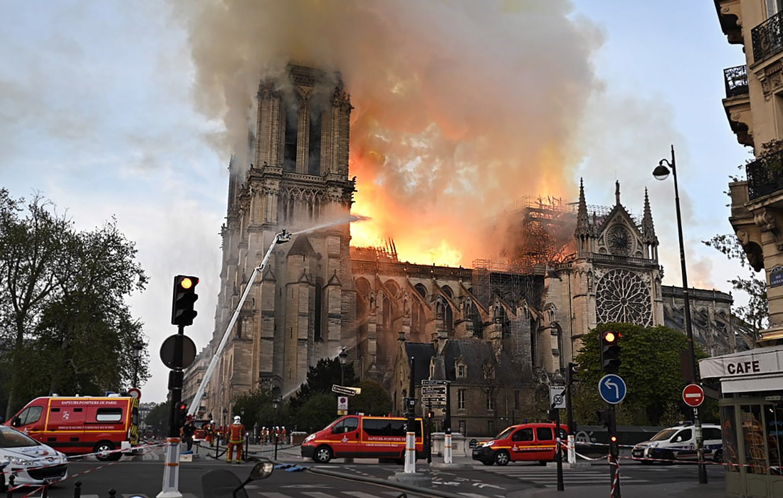Пожар в соборе Парижской Богоматери ликвидирован