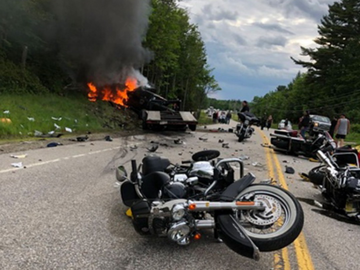 В США семь человек погибли в крупном ДТП с мотоциклами