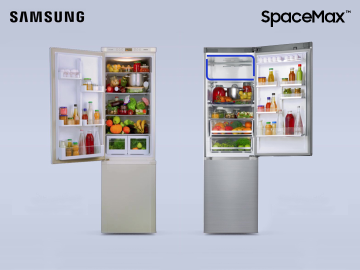 Холодильники с технологией Space Max от Samsung – максимальный объем хранения!