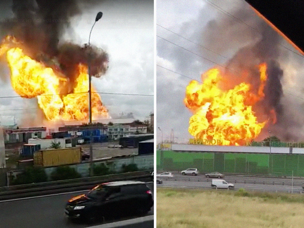 Крупный пожар произошел на Северной ТЭЦ в Мытищах