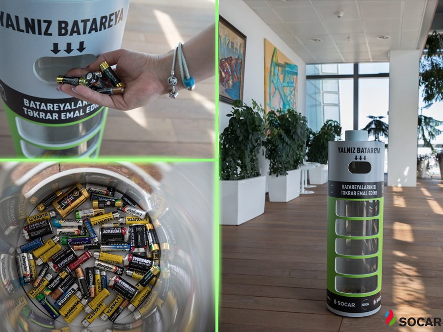  В Баку использованные электрические батарейки будут собираться в специальные ящики - ФОТО