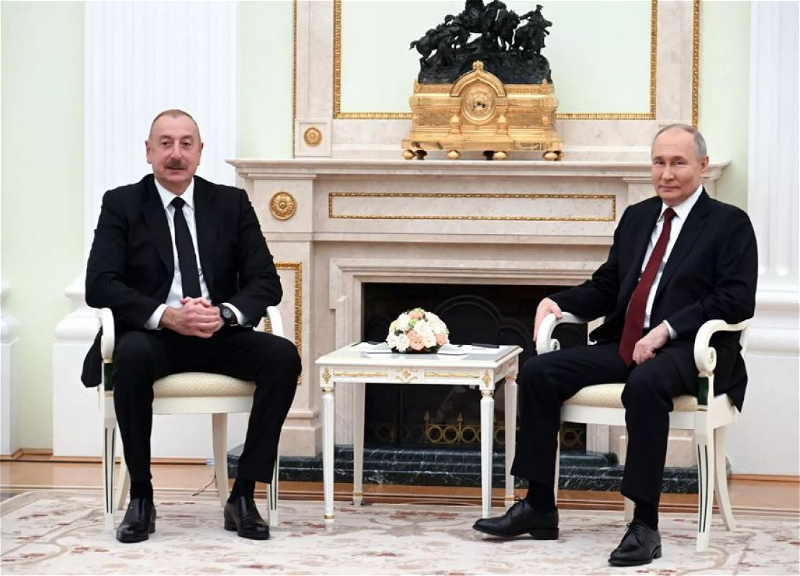 Состоялся совместный обед Президента Ильхама Алиева и Президента Владимира Путина