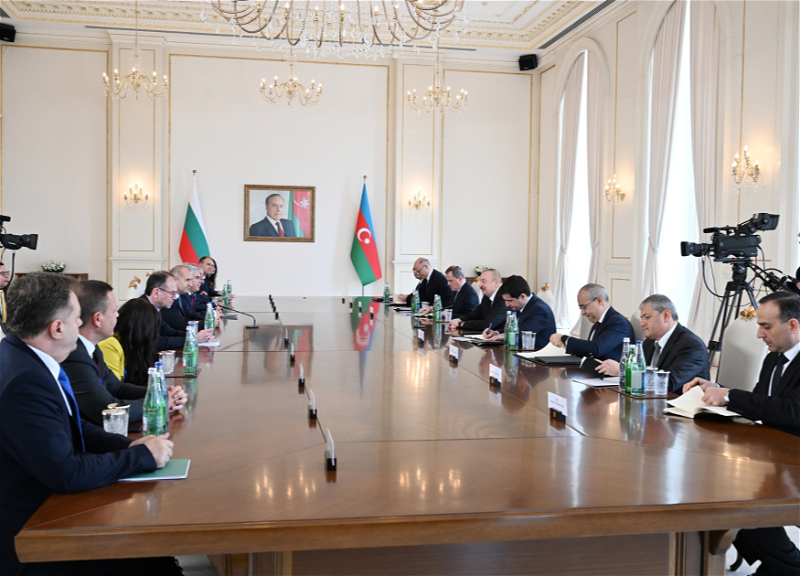 Состоялась встреча президентов Азербайджана и Болгарии в расширенном составе - ФОТО