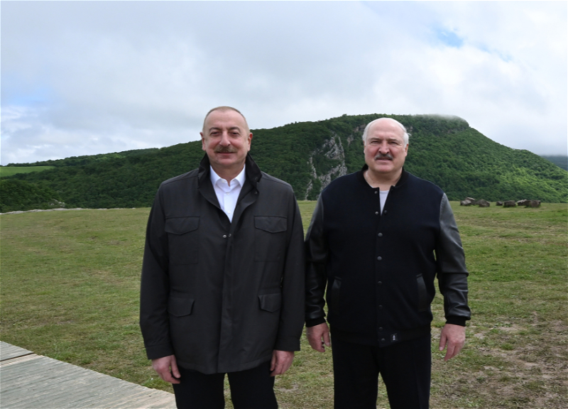 В Шуше состоялся совместный обед Ильхама Алиева и Александра Лукашенко