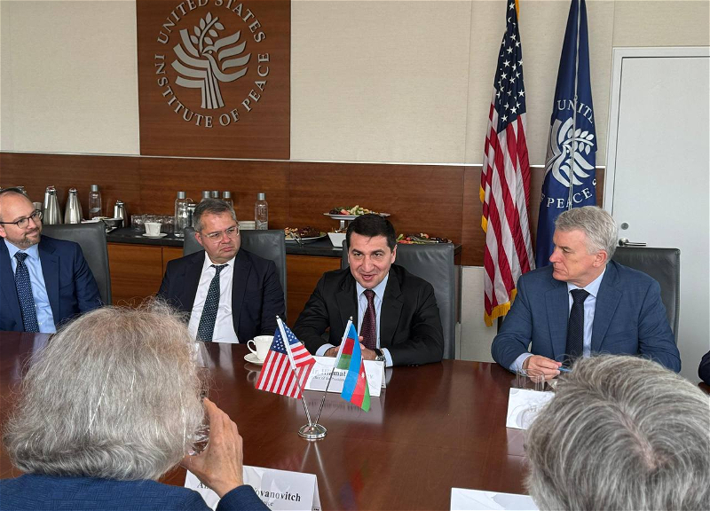 Хикмет Гаджиев обсудил в Институте мира США азербайджано-американское партнерство - ФОТО
