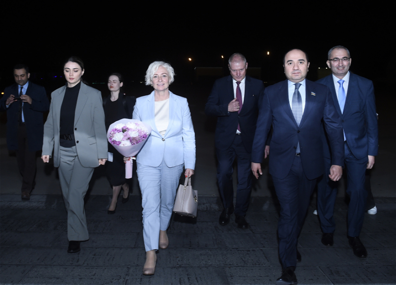 Спикер парламента Латвии прибыла с официальным визитом в Азербайджан - ФОТО