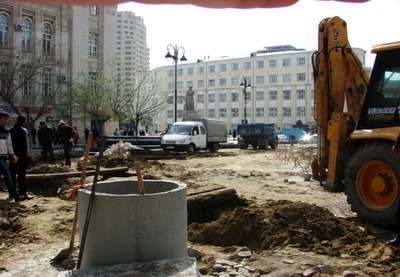 Закрыт на ремонт один из участков центрального проспекта Баку – КАРТА - ФОТО