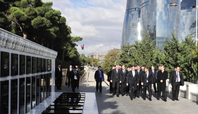 Р. Кадыров в Азербайджане